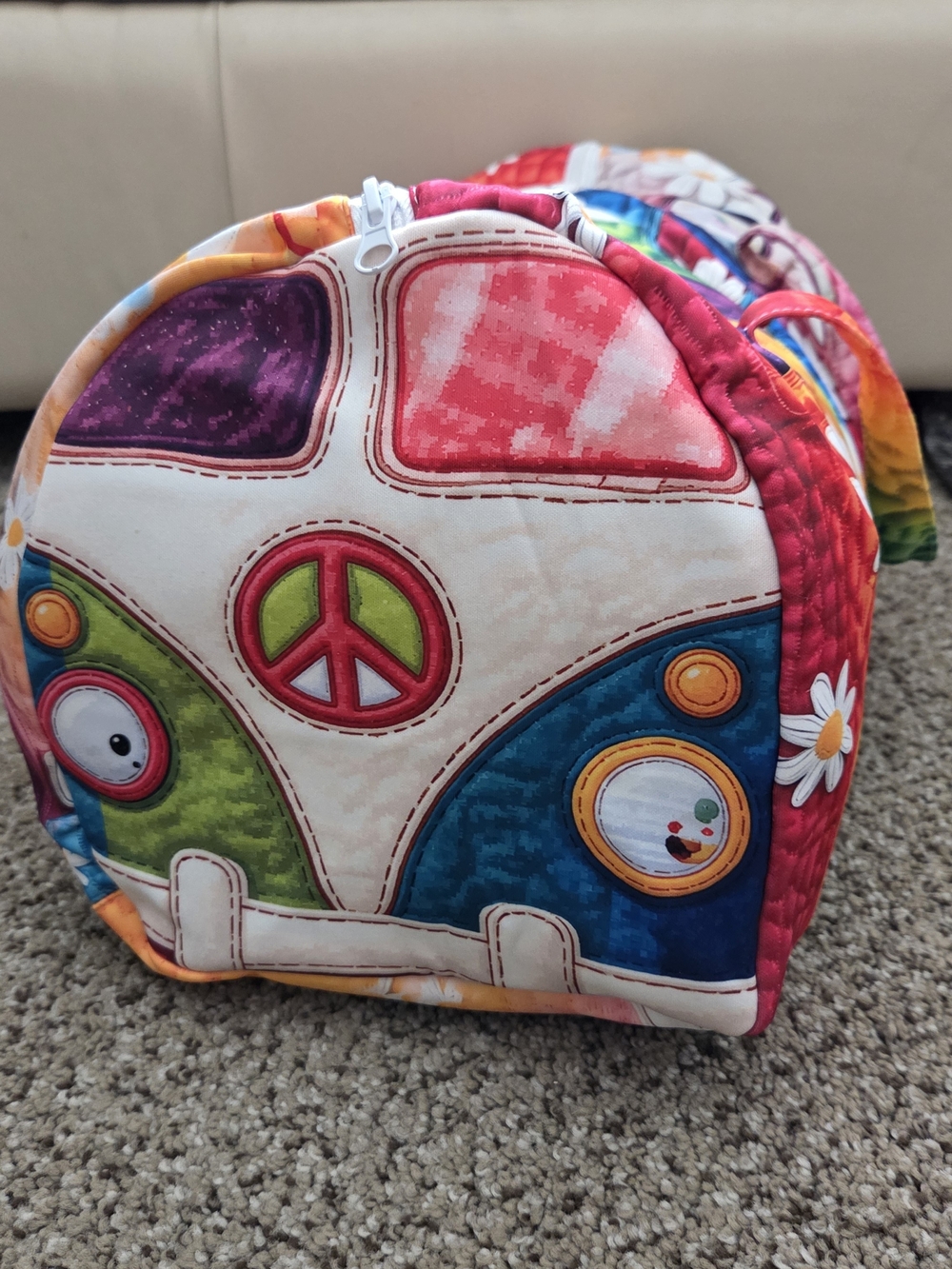 Colorful Hippie Van Travel Bag